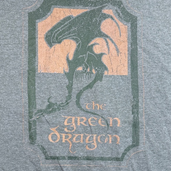 Lord of the Rings Green Dragon tavern T shirt xl men’s heather military green - Picture 2 of 7